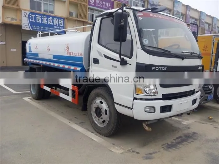 FOTON best-selling 8000L water bowser truck for sale