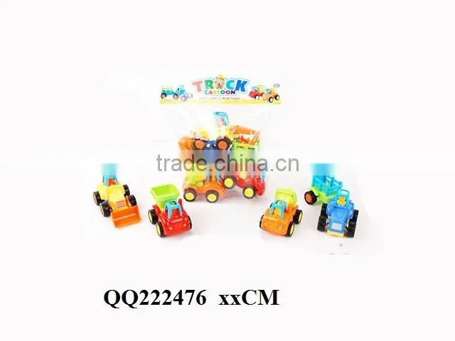 4PCS kids Friction farmer car with bulldozer ,friction car for kids
