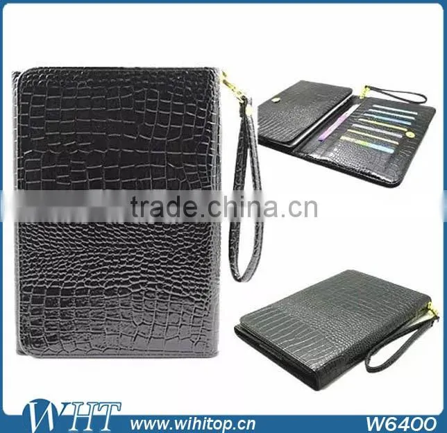 Protective Case for 8" Android Tablet, Crocodile Pattern Flip Wallet PC+PU Leather 8 inch Universal Tablet Leather Case