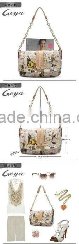 2012 The lowest price for the stock newest lady PVC handbags