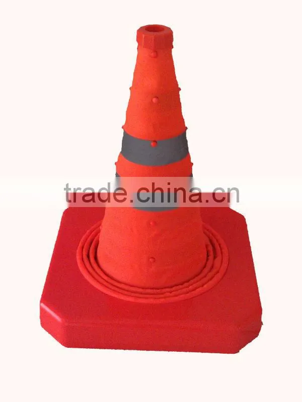 30cm/40cm/60cm/70cm reflective traffic cone with different colors & packing / Flexible/collapsible/retractable safety road cone