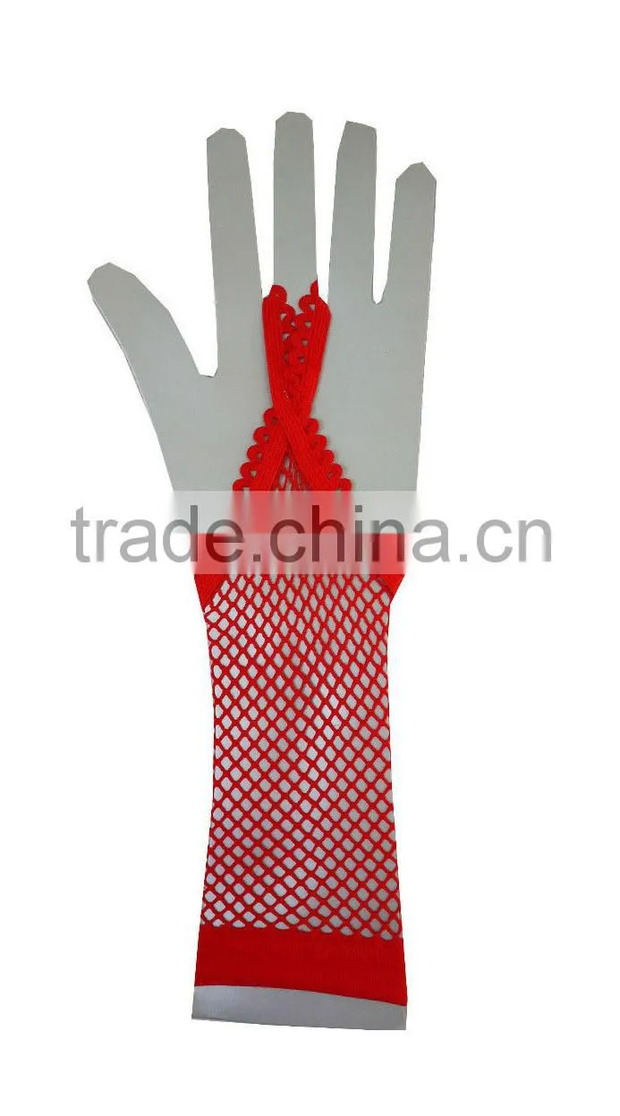 fishnet long gloves Party Fancy Dress Bride wedding mesh glove