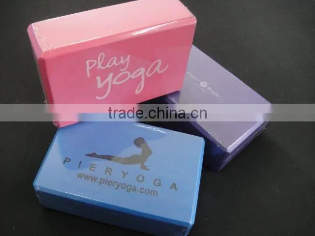 blue yoga brick/ yoga fitness set