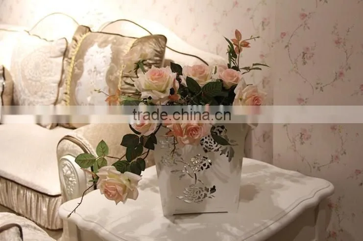 Artificial New Designed Morden Indoor wood Flower Pot From China Direct Manufacturer Wholesale Price