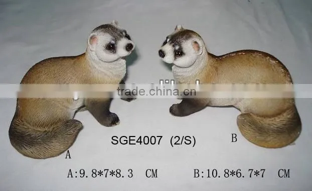 Garden decorative life size meerkat resin animal statues