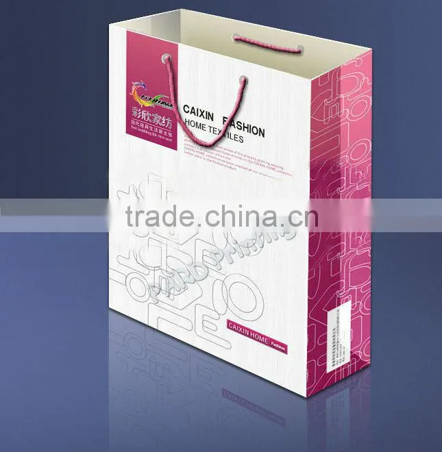 Luxury Custom Made Cheap Shopping Fashion Popular Hand Paper Bag