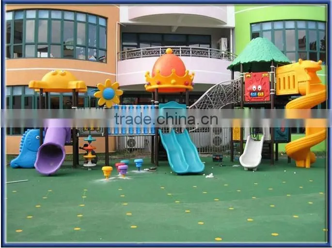 Outdoor plastic slide playground