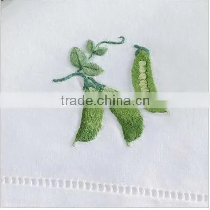 hand embroidery napkin ,hemstitch napkin,linen napkin,table napkin