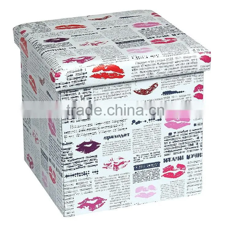 living room furniture new design colorful plastic fancy stool ottoman