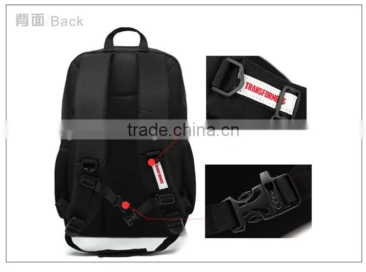 OEM customed school bag internal frame 600D polyester day backpack