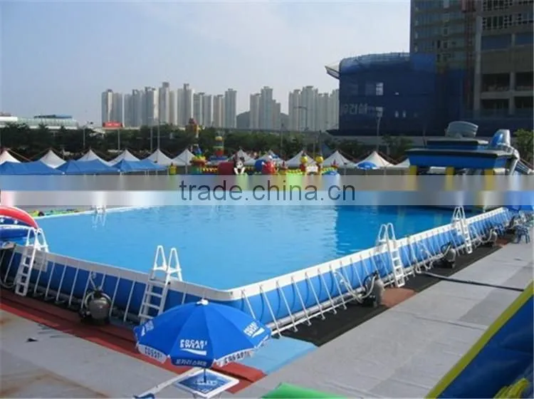 30X15m Water Park Metal Frame Pool for Kids and Adults