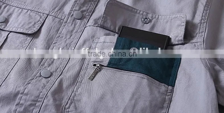 2015 Summer breathable short sleeve motor repair clothing Workshop mechanic suit factory clothing