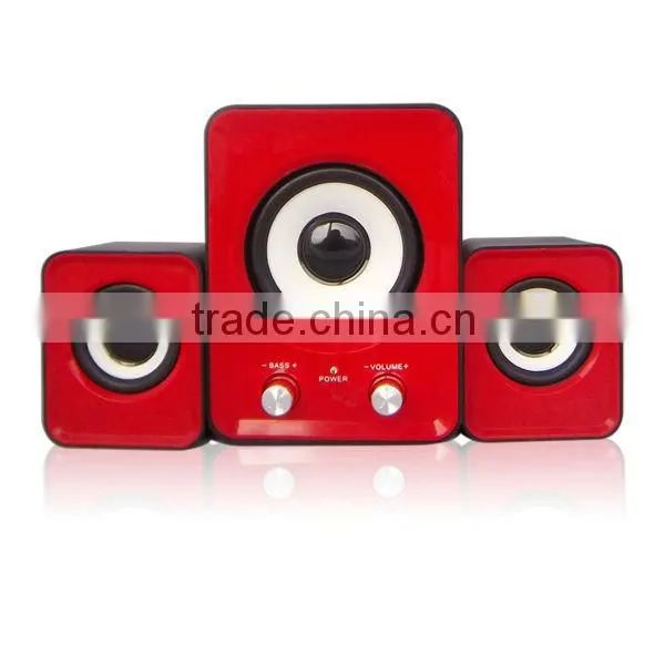 3 (2.1) Channels and Home Theatre,Portable Audio Player,Mobile Phone,Computer Use Speaker