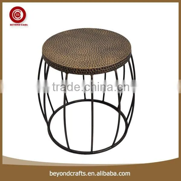 Newest fashion popular good quality wrought iron industrial stool