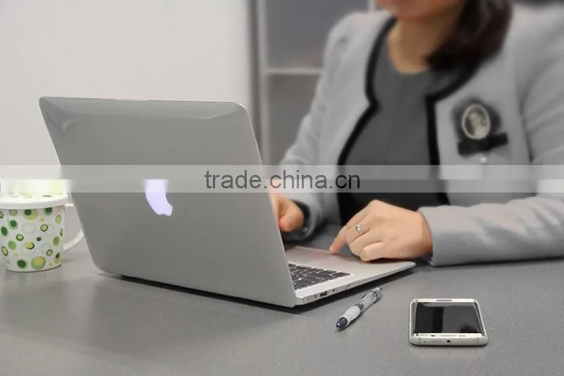 New Fashion Rubber Coating Plastic Smart Cover Case for Macbook air 13 Inch