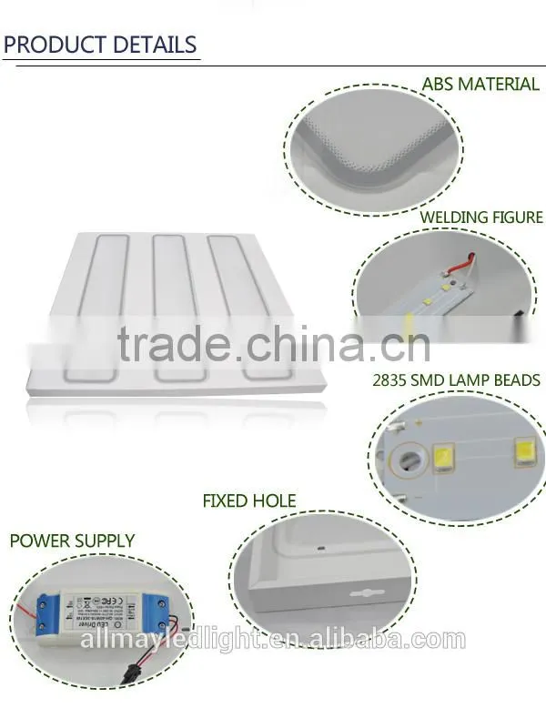 27W 600*600mm AC85-265V recessed Led grille light/CE Rohs