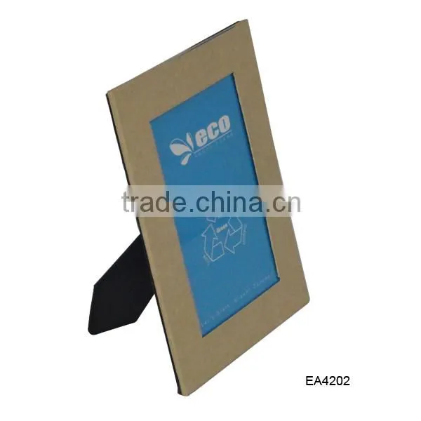 Desk and shelf display paper photo frame, photo paper frame