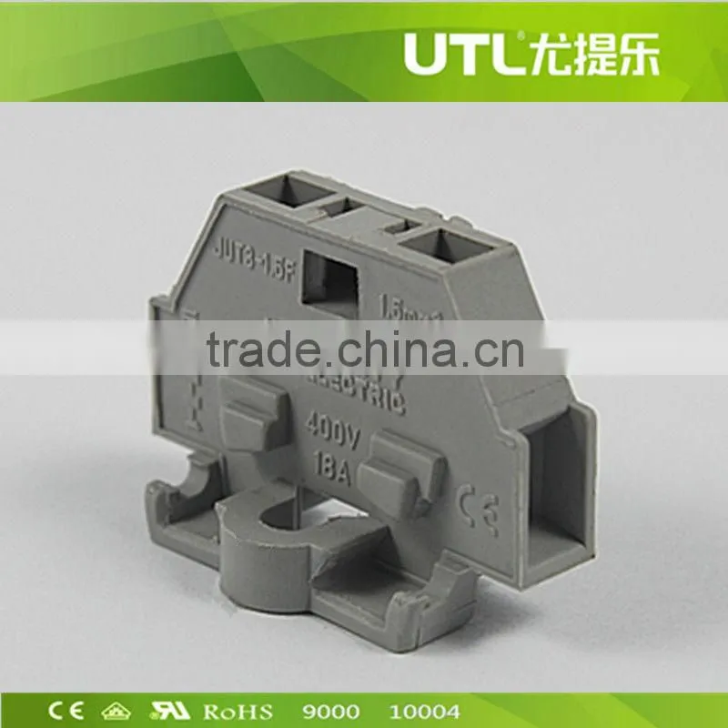 Dinrail terminal block mini spring typeJUT3-1.5F -WS 1.5-DB screwless