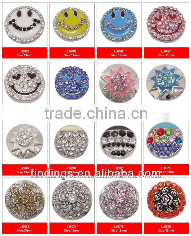 LJ1448 Top press snap fastener for leather bracelet