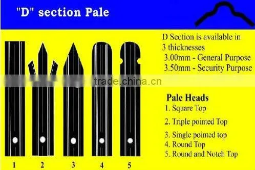 hot sale xinxiang palisade fencing/security fencing