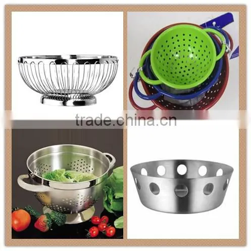 metal fruit basket green