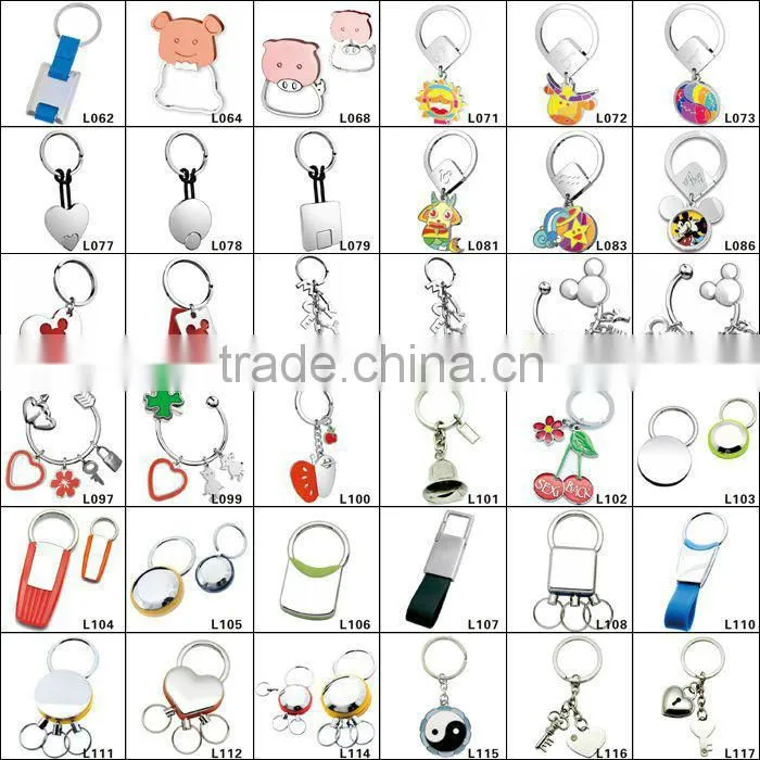 custom metal keyring with printed logo