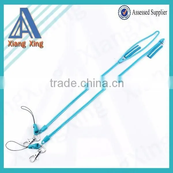 wholesale custom cheap zipper lanyard