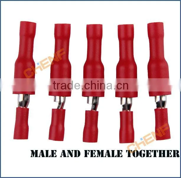 China Manufacture AWG22-16A.W.G FRD1.25-156 Copper Bullet Fully Insulated Female Terminals