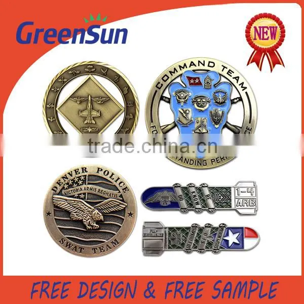 Custom Stamping Metal Unique Gold Coin