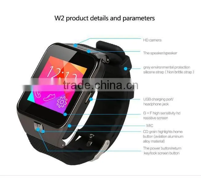 1.54inch touch screen smart phone watch with gsm