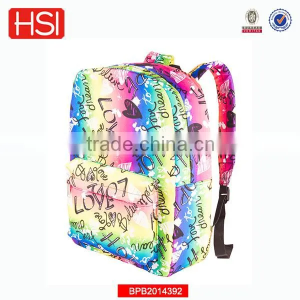 BSCI audited factory wholesale cute school bags for girls