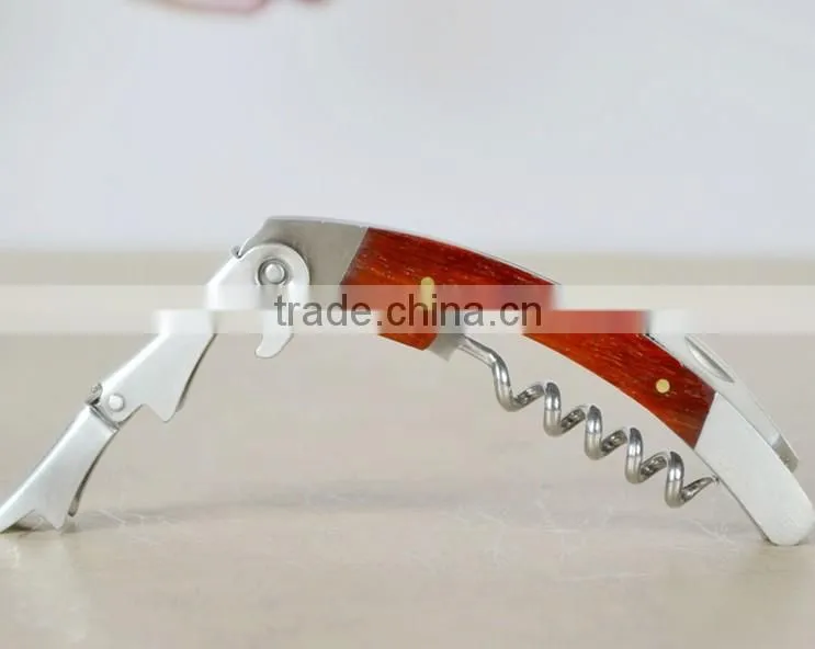 alibaba stock factory high quality stainless steel corkscrew wine opener for gift