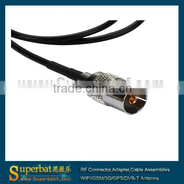 Pigtail cable Fakra female A Straight to TV female RG174 extension cord