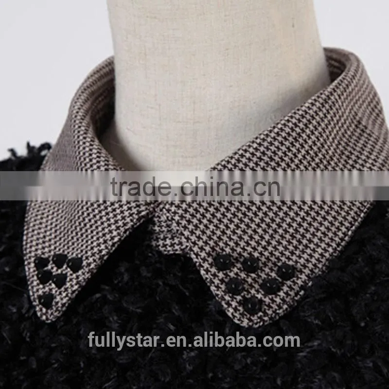 han edition Lambs wool top long mature coat