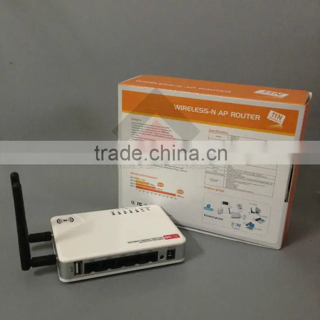 Factory Supply Ralink 3052 300Mbps 3G Wireless Router With 1 WAN Port 4 LAN Port 1 USB Port