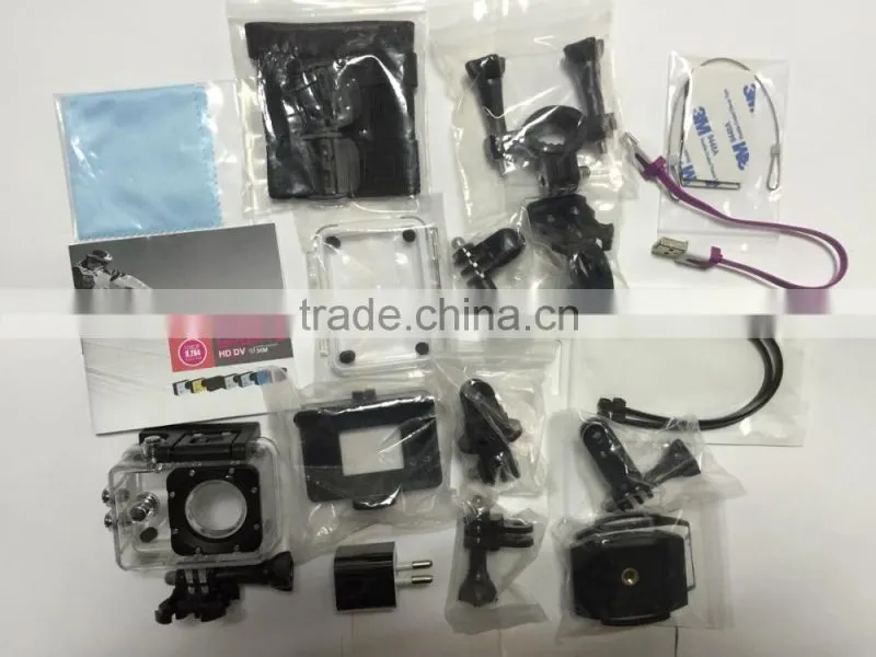 hot smallest hd sport dv sj4000 NTK96650 chip 1080p extreme action camera from original factory