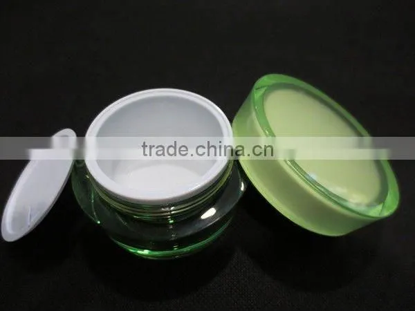 Taper Shaped Acrylic Cream Jar and Acrylic Lotion Pump Bottle for cosmetics