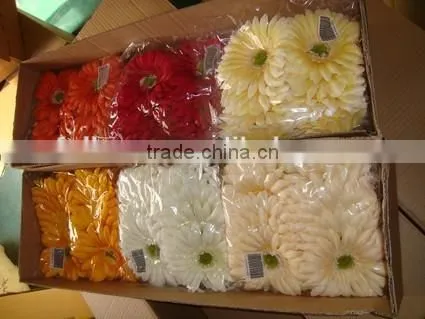Artificial Flowers Diameter 14.5cm Red Silk Big Gerbera Flower Head