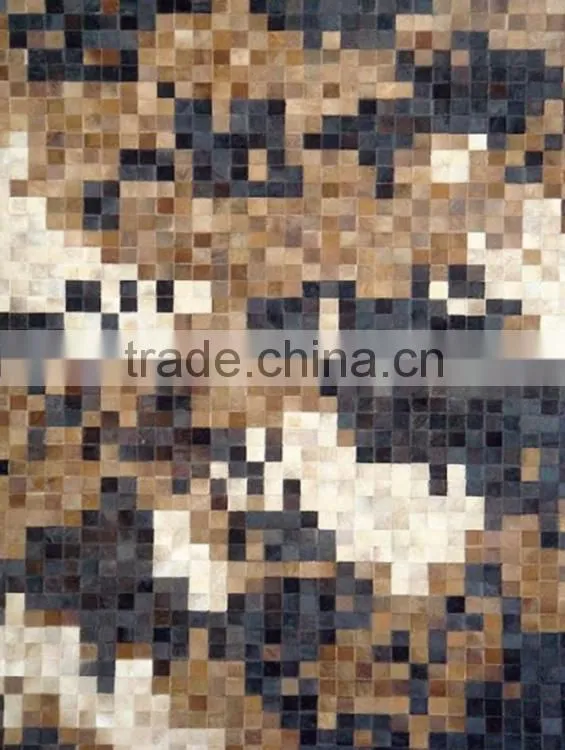 Cow leather carpet