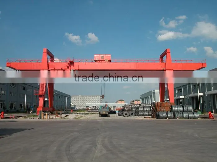 double beam rail mounted gantry crane 25 ton