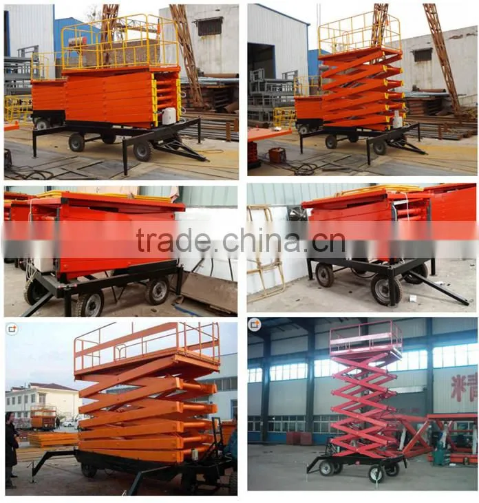 Automatic hydraulic mobile scissor lifts