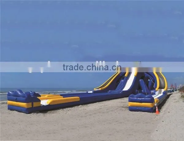 beach inflatable water slide city, inflatable foam slip n slide for outdoor have fun