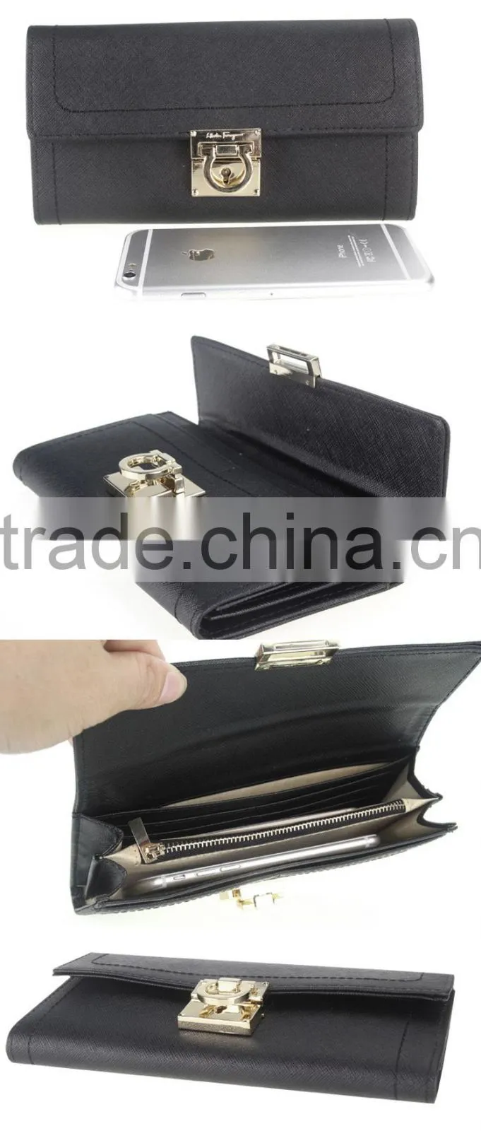 Brand lady wallet wallet leather fine leather wallet