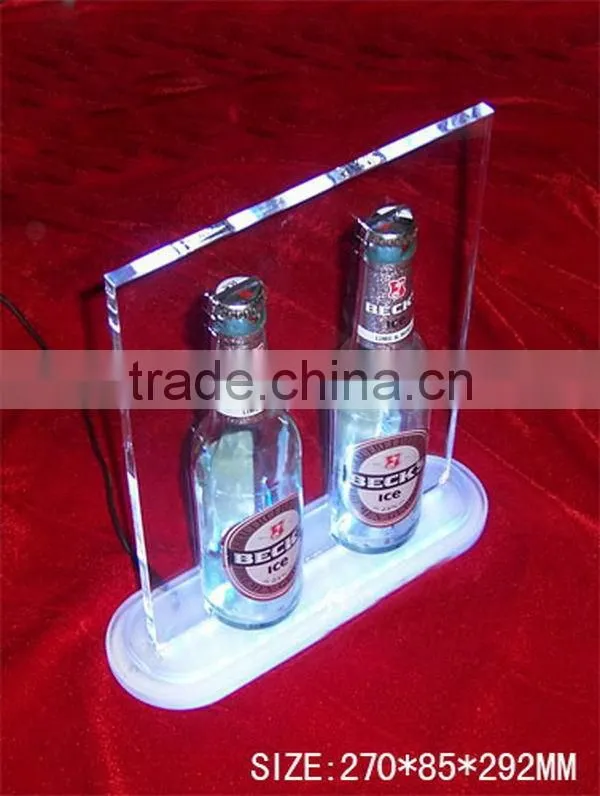Durable hot sell plexiglass wine bottle display rack