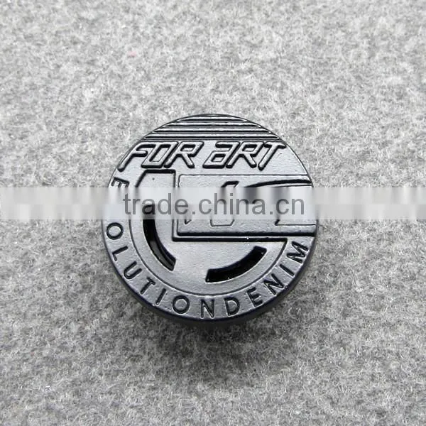 Simple Black Customize Jacket Button