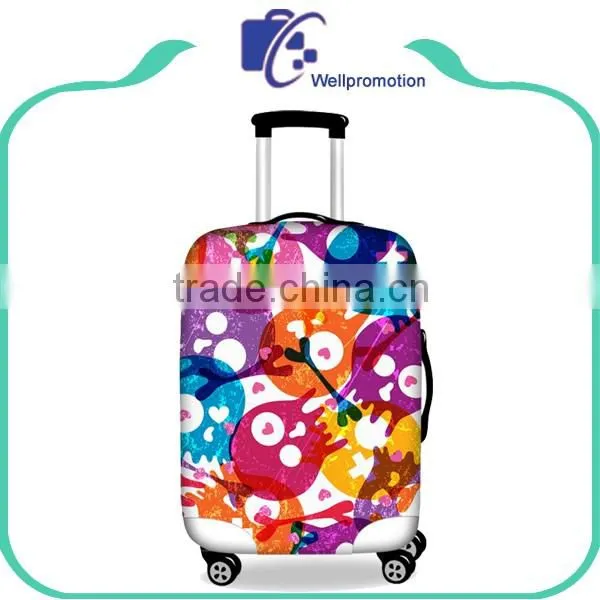 Full Printing Elastic Spandex Suitcase Cover Protector For Teenagers