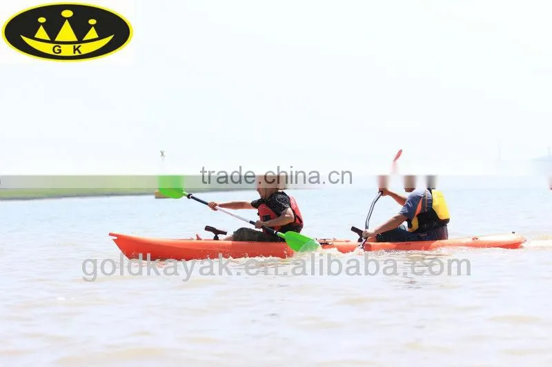 plastic double sit on top fishing kayak