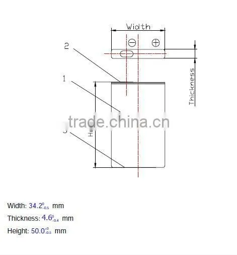 OEM/ODM China 3.7v 820mah li-ion battery