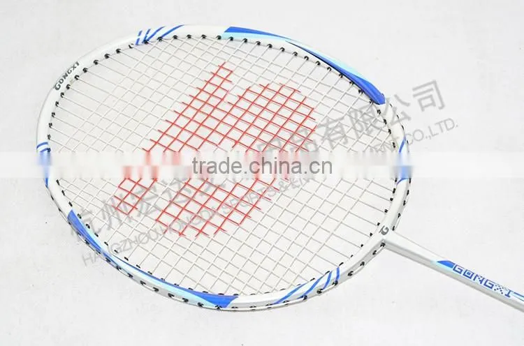 GX-7003 best sale aluminium&steel brand name badminton racket/fleet badminton racquet