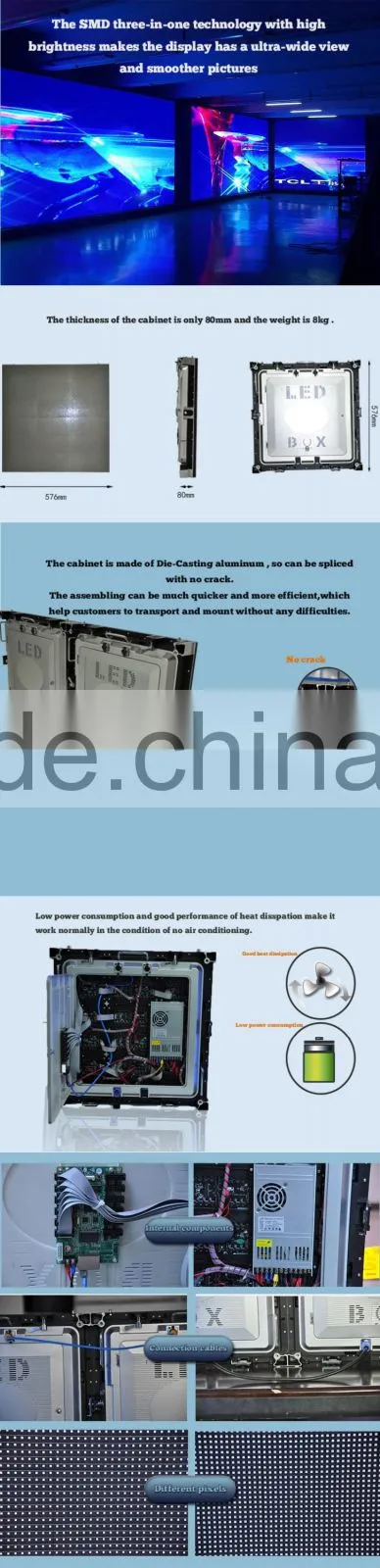 Alibaba sign in LED screen panel P6 indoor full color SMD rental